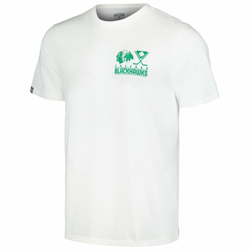 Chicago Blackhawks Levelwear St. Patrick's Day Richmond T-Shirt - White | US 201296024