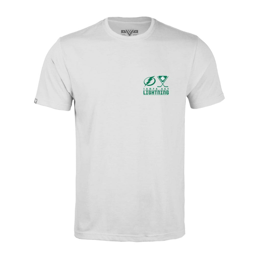 Tampa Bay Lightning Levelwear St. Patrick's Day Richmond T-Shirt - White | US 201296025