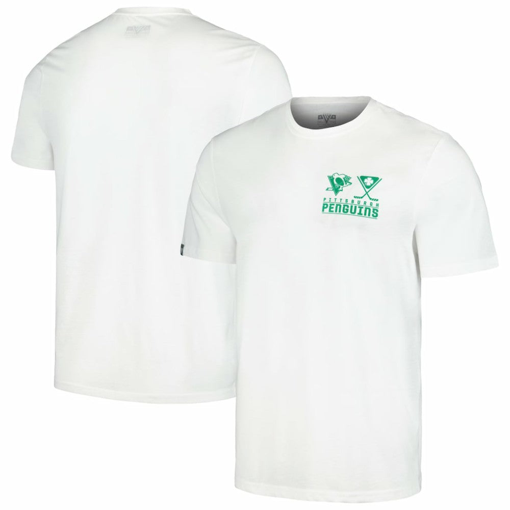 Pittsburgh Penguins Levelwear St. Patrick's Day Richmond T-Shirt - White | US 201296026