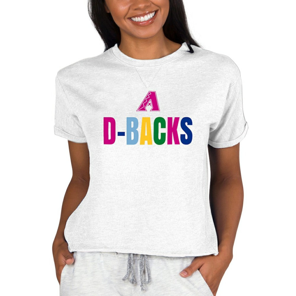 Arizona Diamondbacks Concepts Sport Women's Mainstream Terry Sweatshirt - Oatmeal Sweatshirts