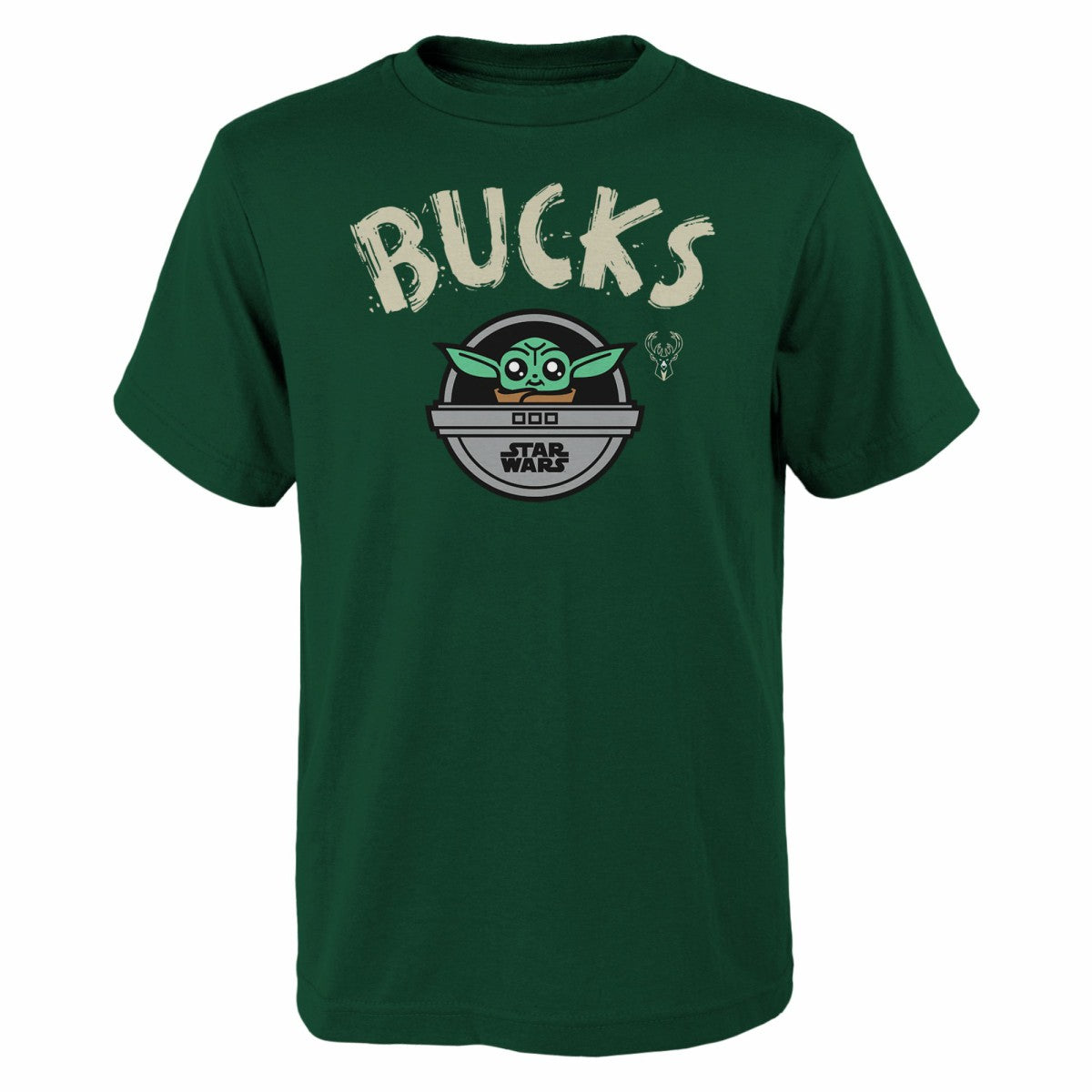 Milwaukee Bucks Youth Star Wars The Child T-Shirt Hunter Green