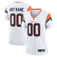 Denver Broncos Women's Mile High Collection Custom Game Jersey - White Jerseys