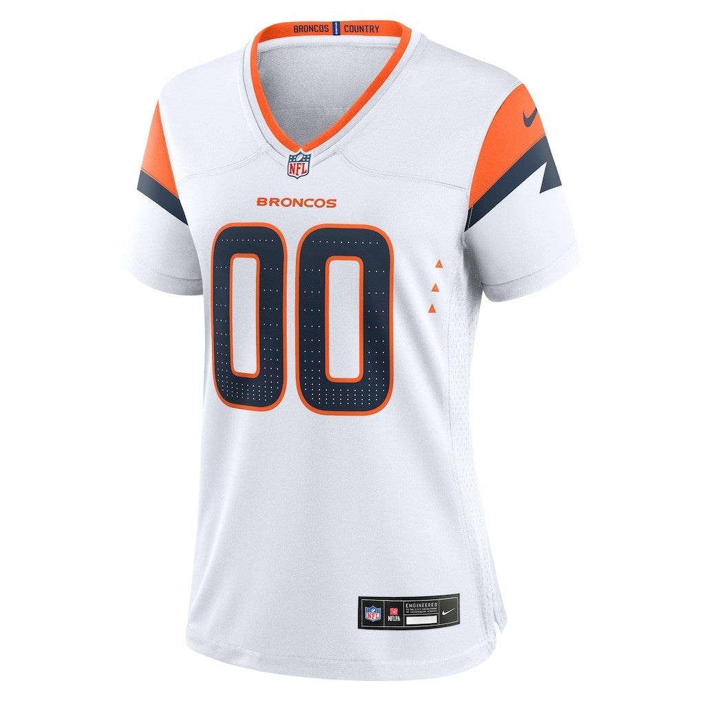 Denver Broncos Women's Mile High Collection Custom Game Jersey - White Jerseys
