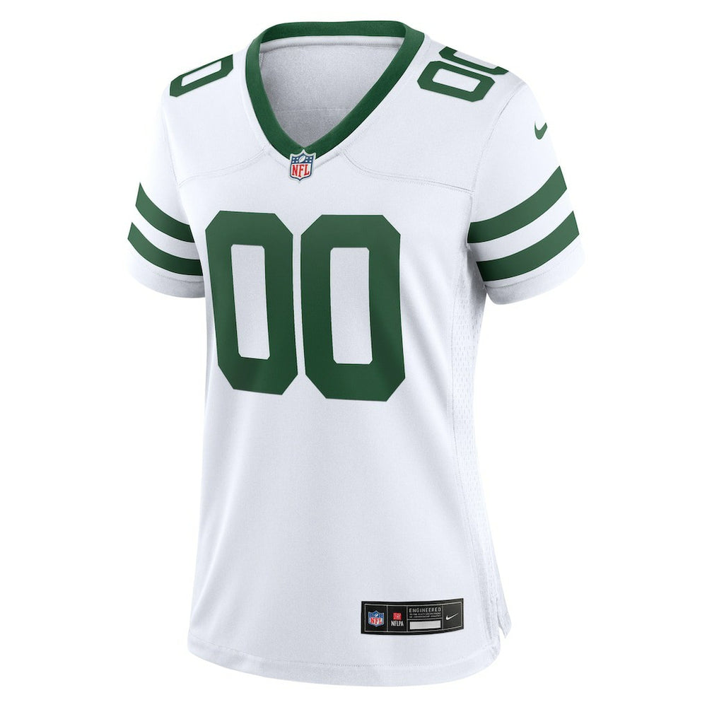 New York Jets Women's Custom Game Jersey - Legacy White Jerseys