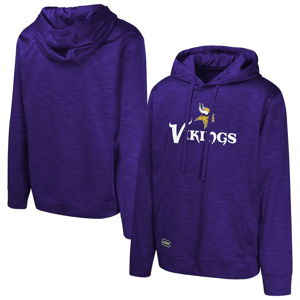 Minnesota Vikings Streak Fleece Pullover Hoodie - Purple Hoodies