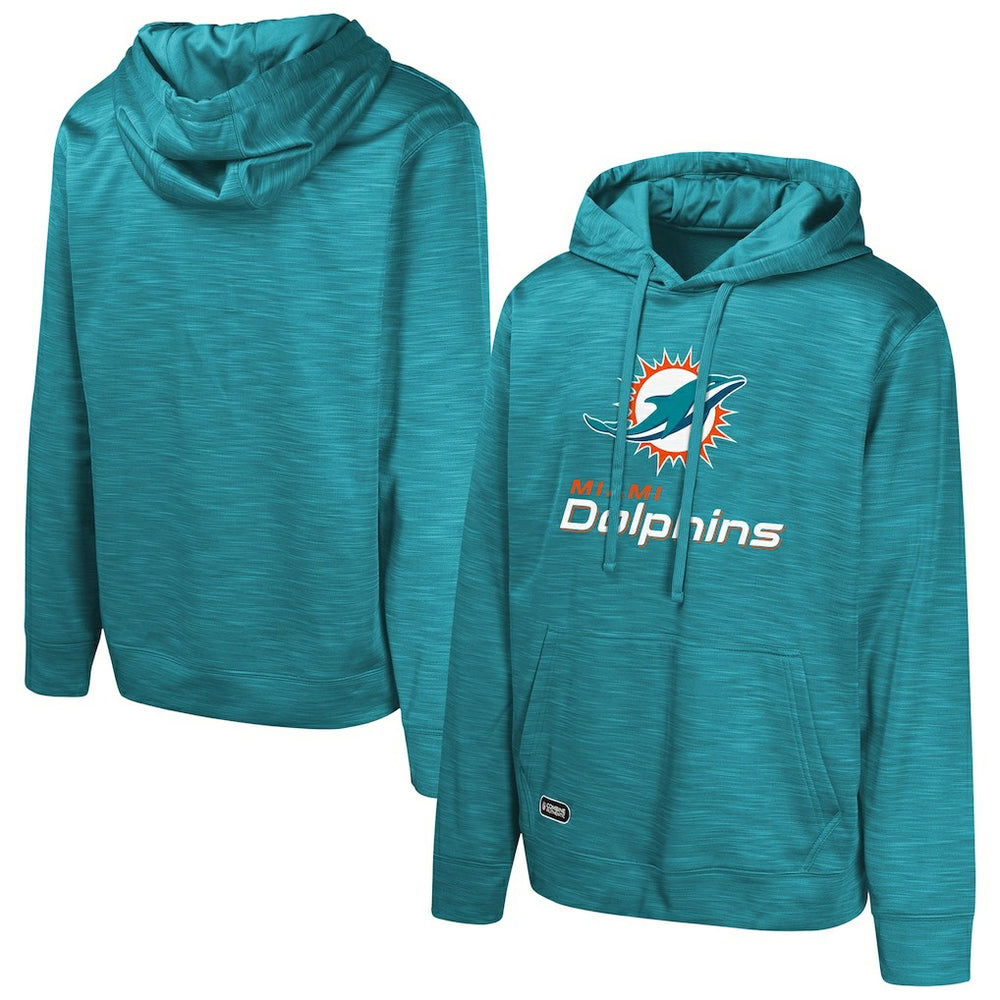 Miami Dolphins Streak Fleece Pullover Hoodie - Aqua Hoodies