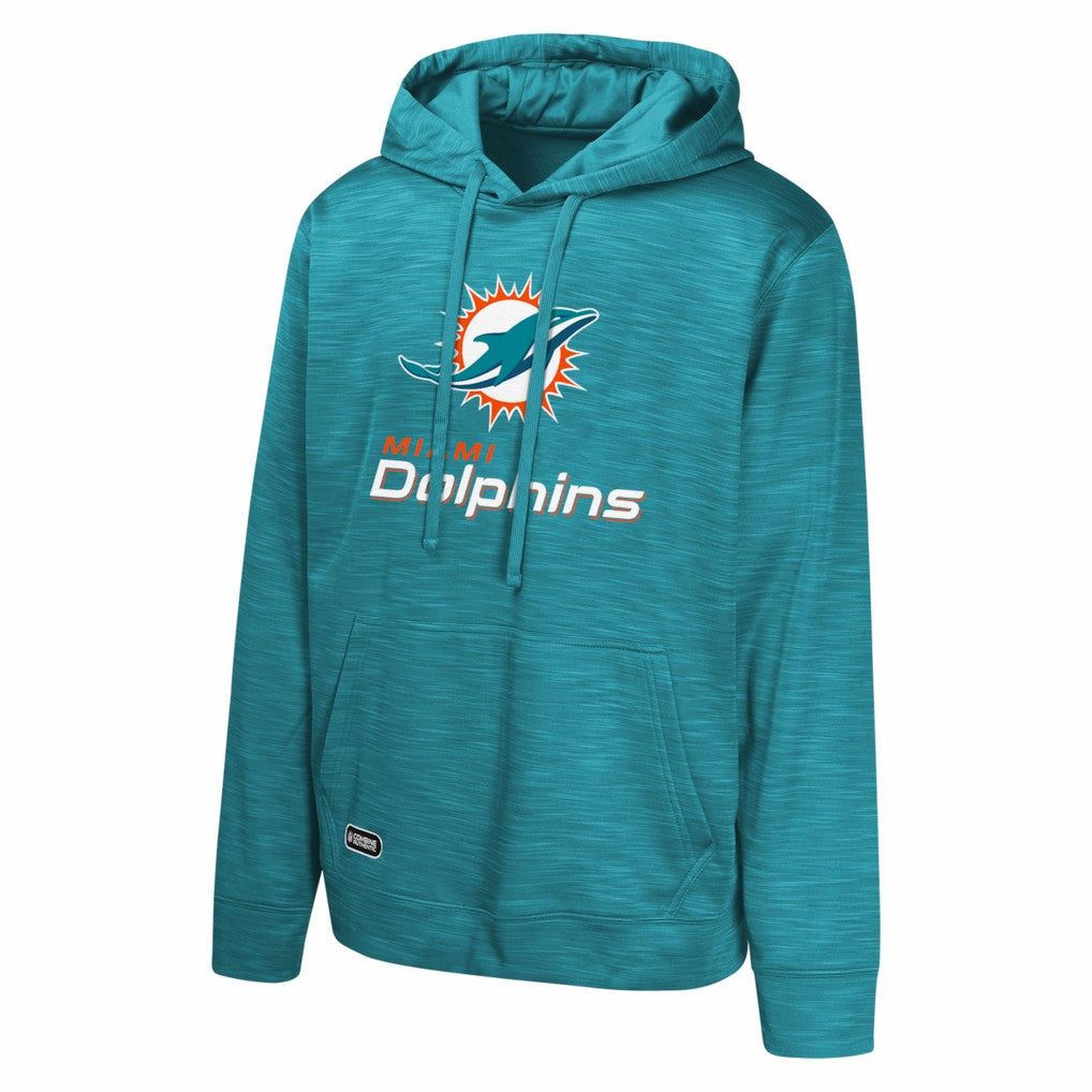 Miami Dolphins Streak Fleece Pullover Hoodie - Aqua Hoodies