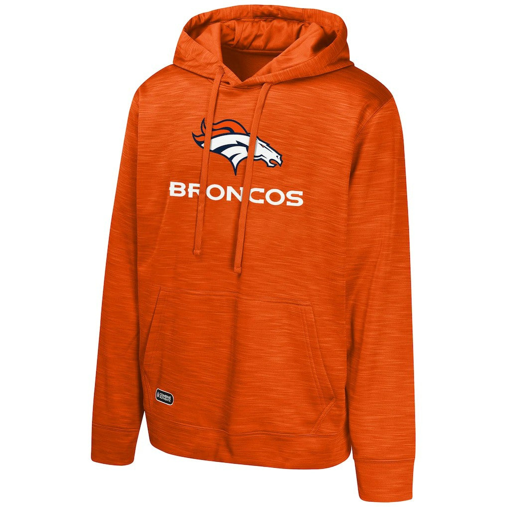 Denver Broncos Streak Fleece Pullover Hoodie - Orange Hoodies