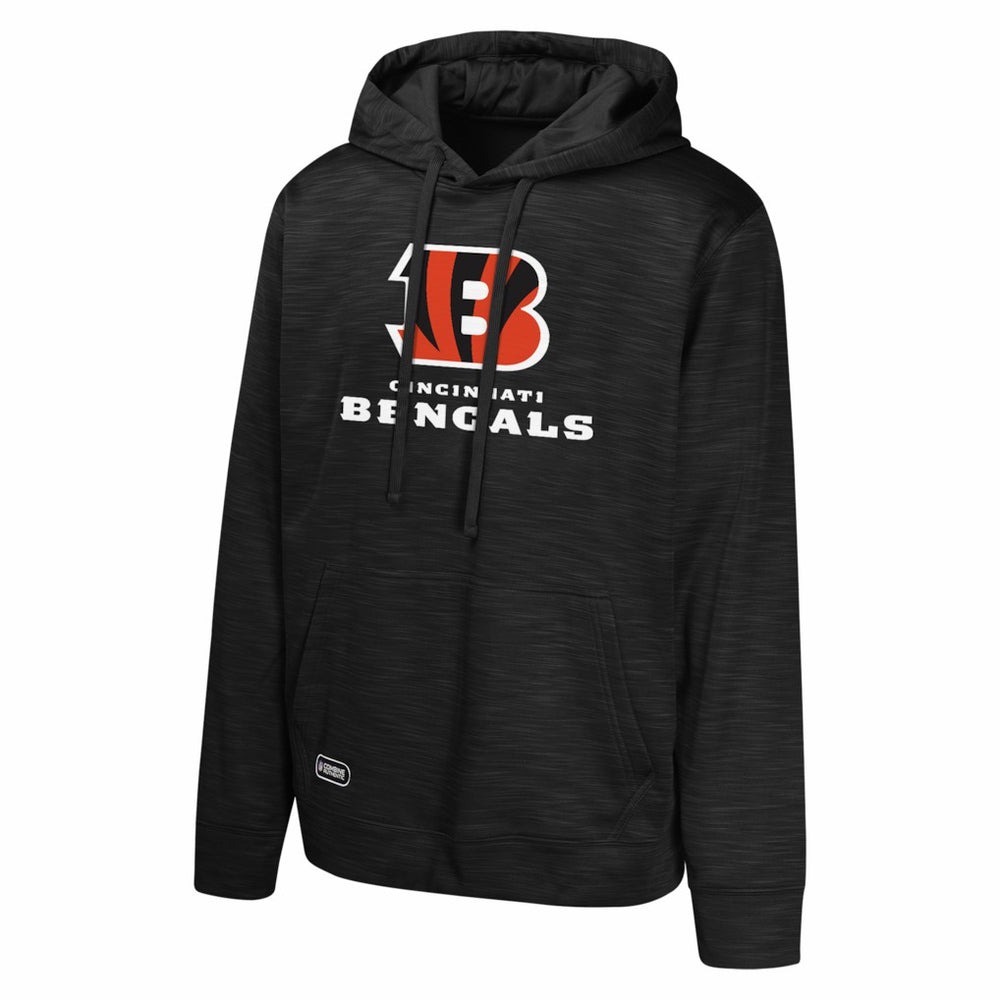 Cincinnati Bengals Streak Fleece Pullover Hoodie - Black Hoodies