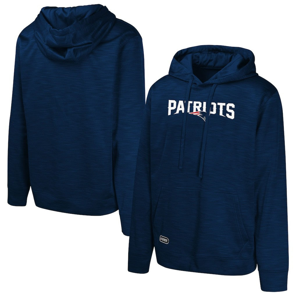 New England Patriots Streak Fleece Pullover Hoodie - Navy Hoodies