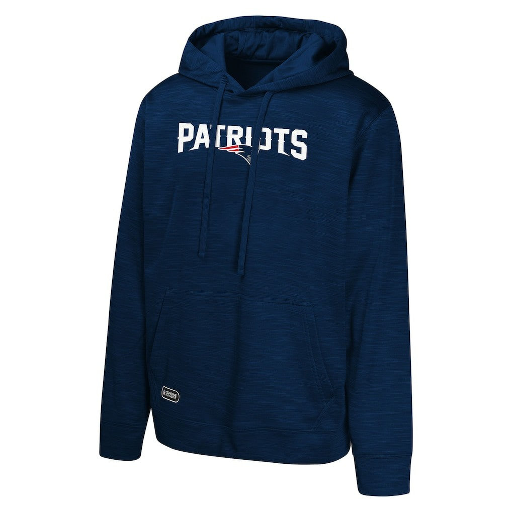 New England Patriots Streak Fleece Pullover Hoodie - Navy Hoodies