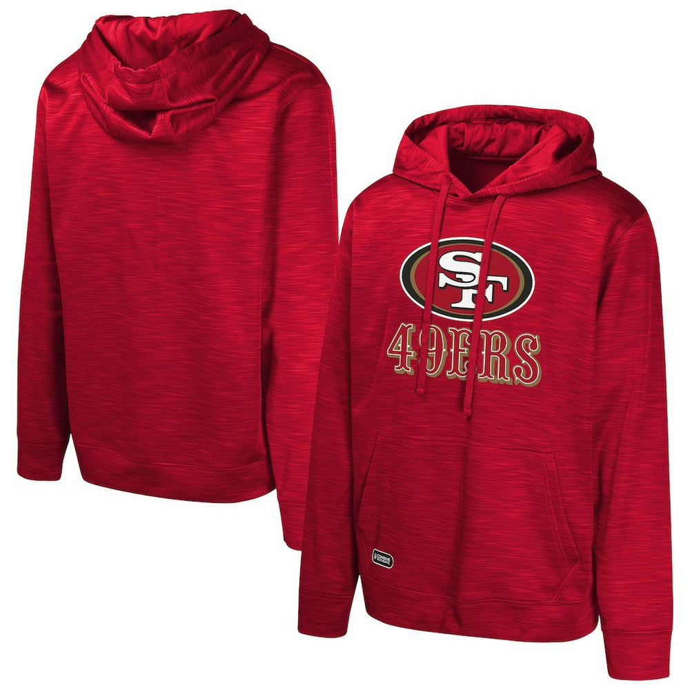 San Francisco 49ers Streak Fleece Pullover Hoodie - Scarlet Hoodies