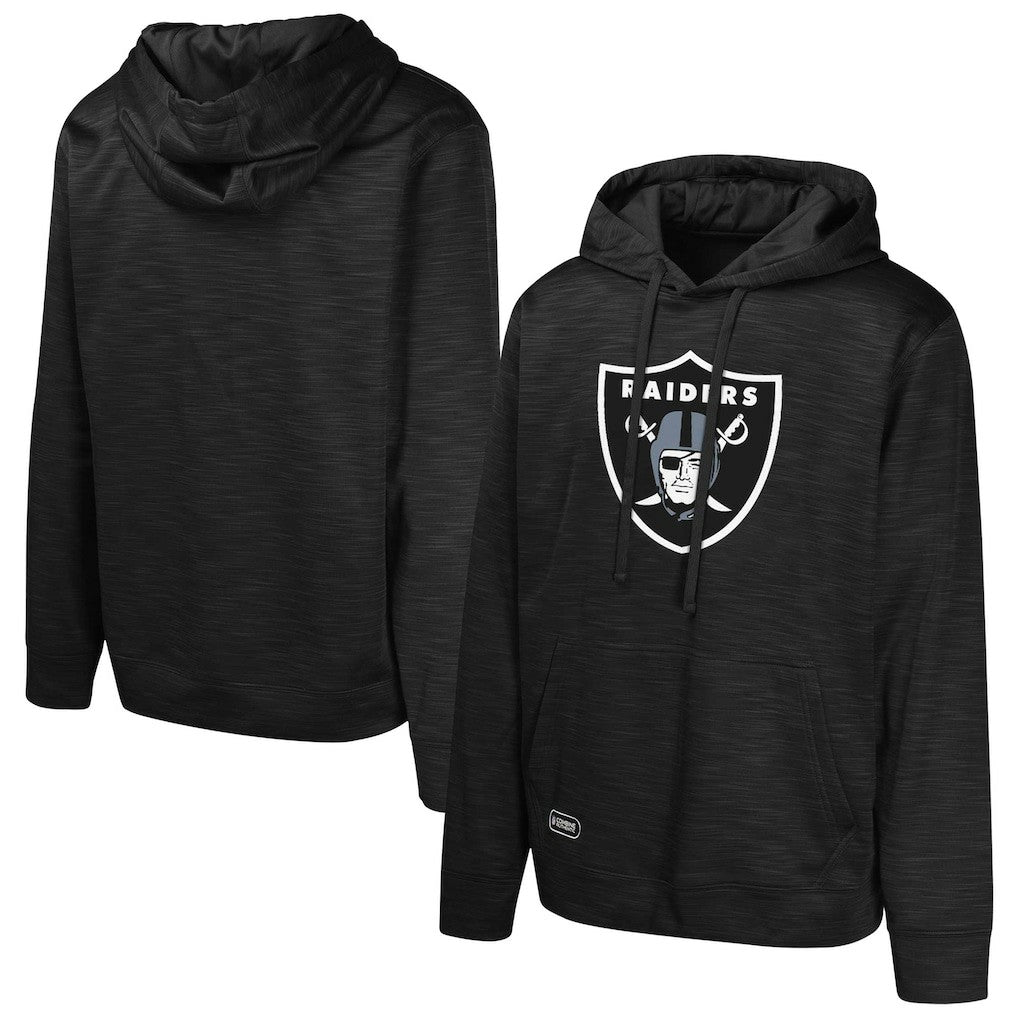 Las Vegas Raiders Streak Fleece Pullover Hoodie - Black Hoodies