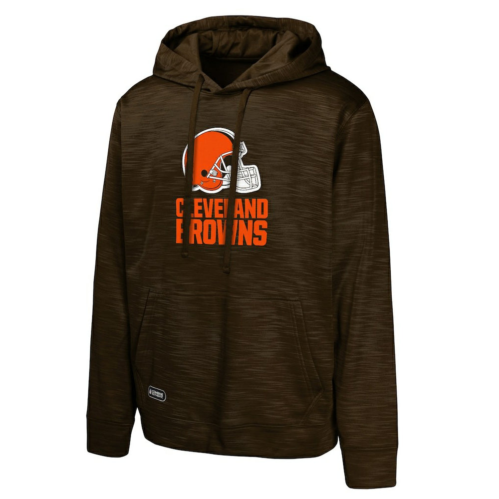 Cleveland Browns Streak Fleece Pullover Hoodie - Brown Hoodies