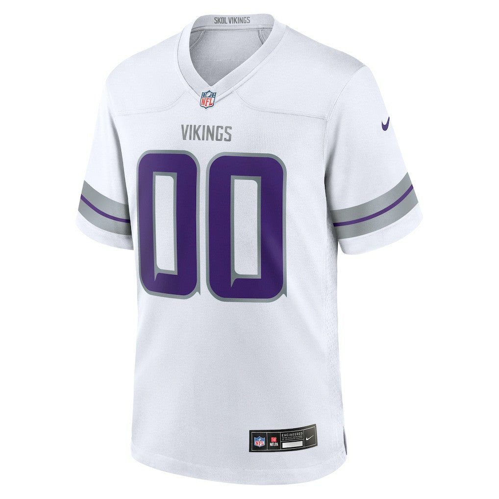 Minnesota Vikings Alternate Custom Game Jersey - White Jerseys