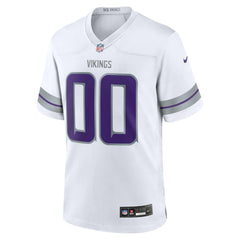 Minnesota Vikings Alternate Custom Game Jersey - White Jerseys