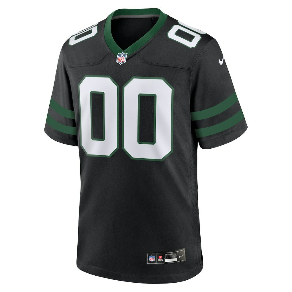 New York Jets Alternate Custom Game Jersey - Legacy Black Jerseys