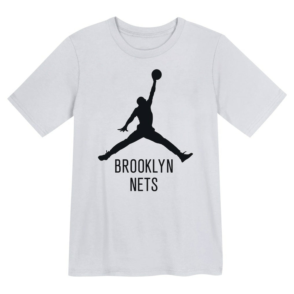 Brooklyn Nets Jordan Brand Preschool Essential Jumpman T-Shirt White