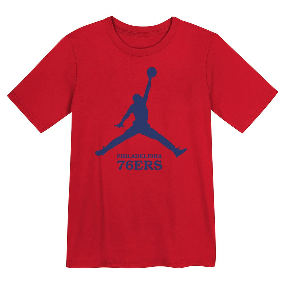 Philadelphia 76ers Jordan Brand Preschool Essential Jumpman T-Shirt Red