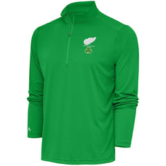 Detroit Red Wings Antigua Shamrock Tribute Quarter-Zip Pullover Top - Kelly Green | US 201296849