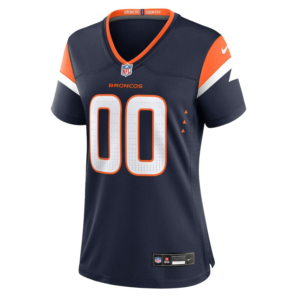 Denver Broncos Women's Alternate Mile High Collection Custom Game Jersey - Navy Jerseys