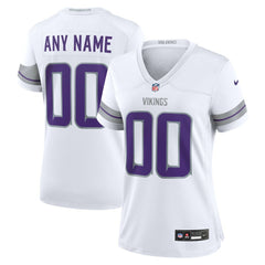 Minnesota Vikings Women's Alternate Custom Game Jersey - White Jerseys