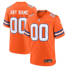 Denver Broncos Mile High Collection 1977 Throwback Custom Game Jersey - Orange Jerseys