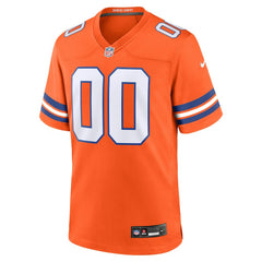 Denver Broncos Mile High Collection 1977 Throwback Custom Game Jersey - Orange Jerseys
