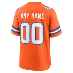 Denver Broncos Mile High Collection 1977 Throwback Custom Game Jersey - Orange Jerseys