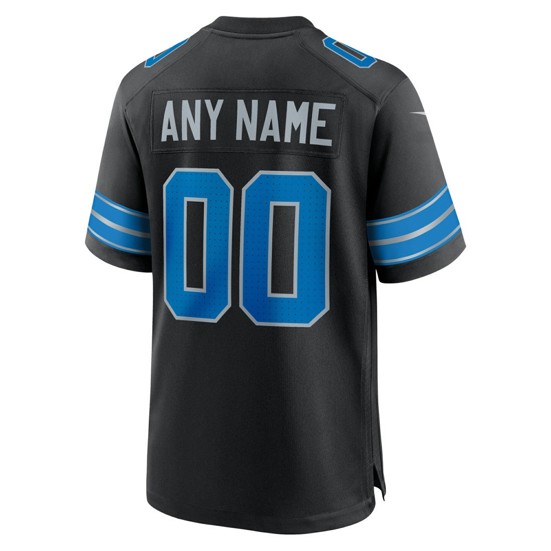 Detroit Lions Alternate Custom Game Jersey - Black Jerseys