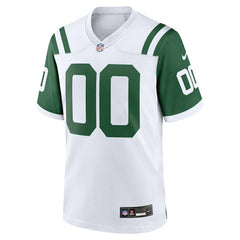 New York Jets Classic Alternate Custom Replica Jersey - White Jerseys