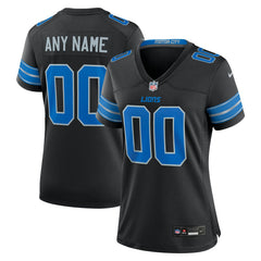 Detroit Lions Women's Alternate Custom Game Jersey - Black Jerseys