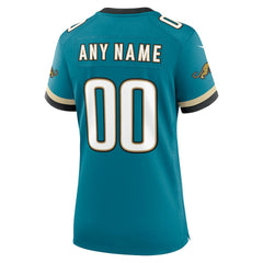 Jacksonville Jaguars Women's Prowler Throwback Custom Game Jersey - Teal Jerseys