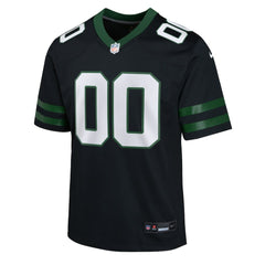 New York Jets Youth Alternate Custom Game Jersey - Black Jerseys