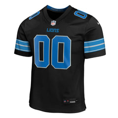 Detroit Lions Youth Alternate Custom Game Jersey - Black Jerseys