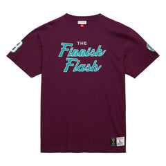 Teemu Selanne Anaheim Ducks Mitchell & Ness Premium Nickname Vintage Logo T-Shirt - Purple | US 201297205