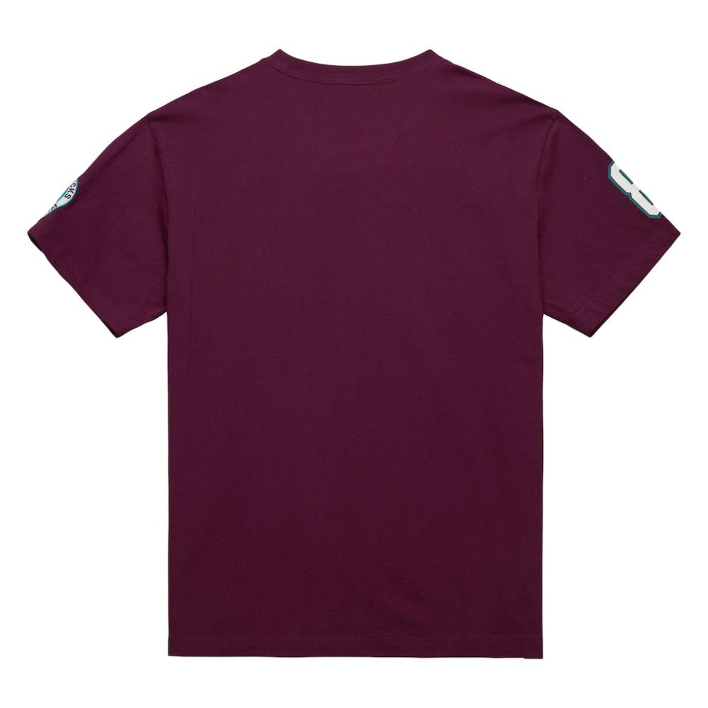 Teemu Selanne Anaheim Ducks Mitchell & Ness Premium Nickname Vintage Logo T-Shirt - Purple | US 201297205