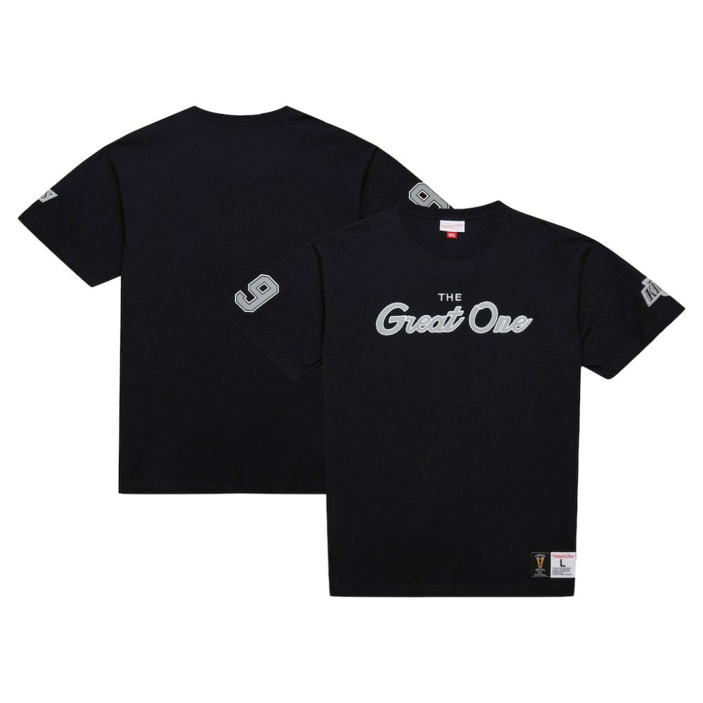 Wayne Gretzky Los Angeles Kings Mitchell & Ness Premium Nickname Vintage Logo T-Shirt - Black | US 201297207