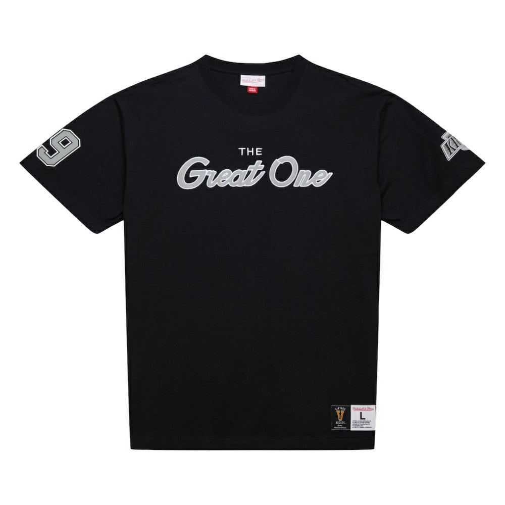 Wayne Gretzky Los Angeles Kings Mitchell & Ness Premium Nickname Vintage Logo T-Shirt - Black | US 201297207