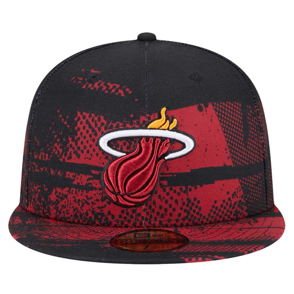 Miami Heat Tip-Off 59FIFTY Fitted Hat Black - New Era