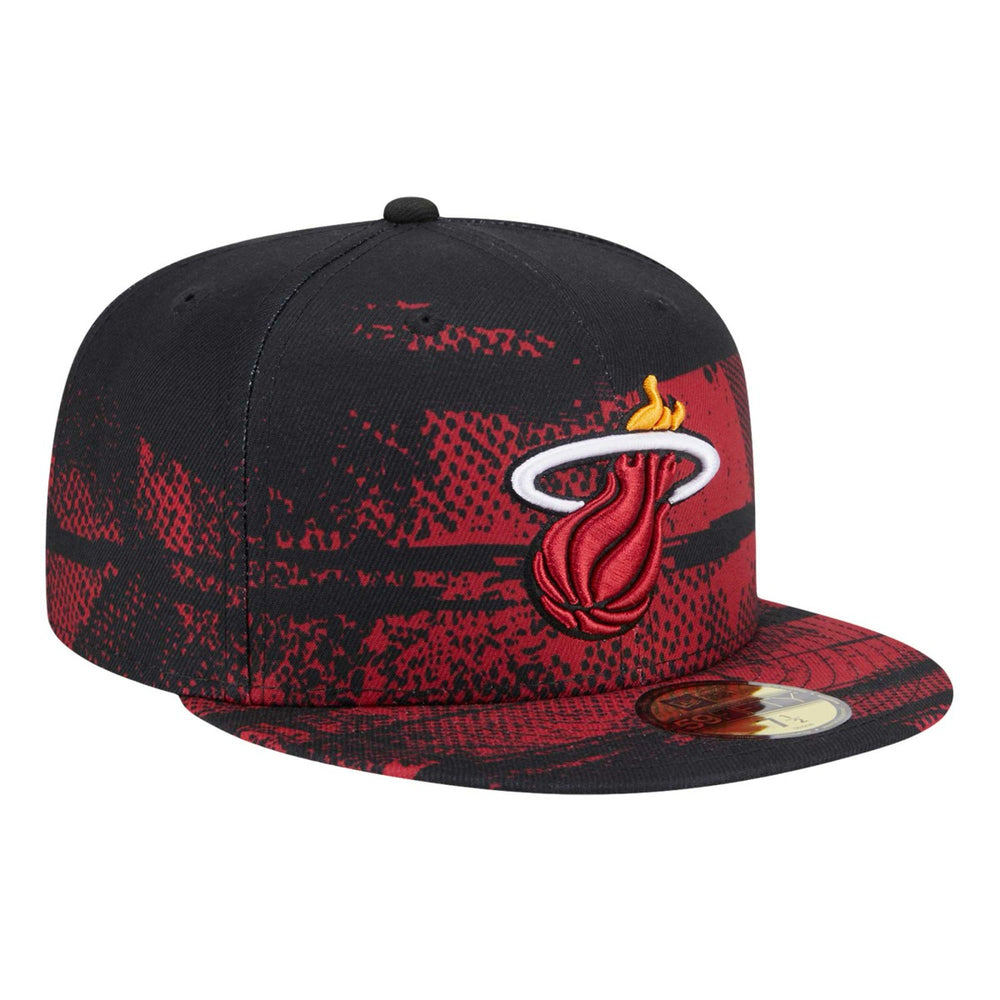 Miami Heat Tip-Off 59FIFTY Fitted Hat Black - New Era