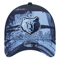 Memphis Grizzlies Tip Off A-Frame Trucker 9FORTY Adjustable Hat Navy/Light Blue - New Era