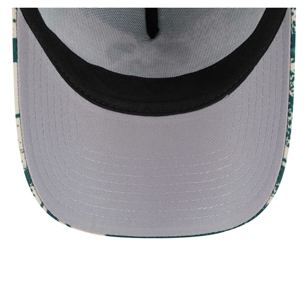 Milwaukee Bucks Tip Off A-Frame Trucker 9FORTY Adjustable Hat Hunter Green/Cream - New Era outlet