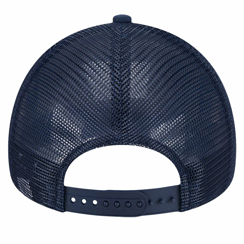 New Orleans Pelicans Tip Off A-Frame Trucker 9FORTY Adjustable Hat Navy/Gold - New Era