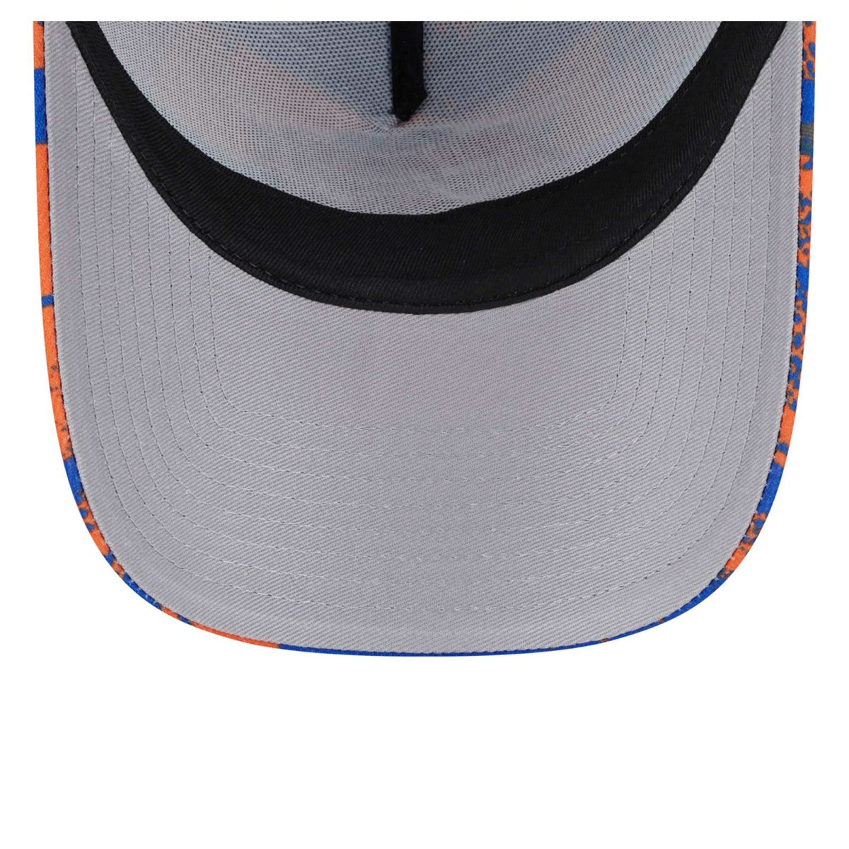 New York Knicks Tip Off A-Frame Trucker 9FORTY Adjustable Hat Blue/Orange - New Era