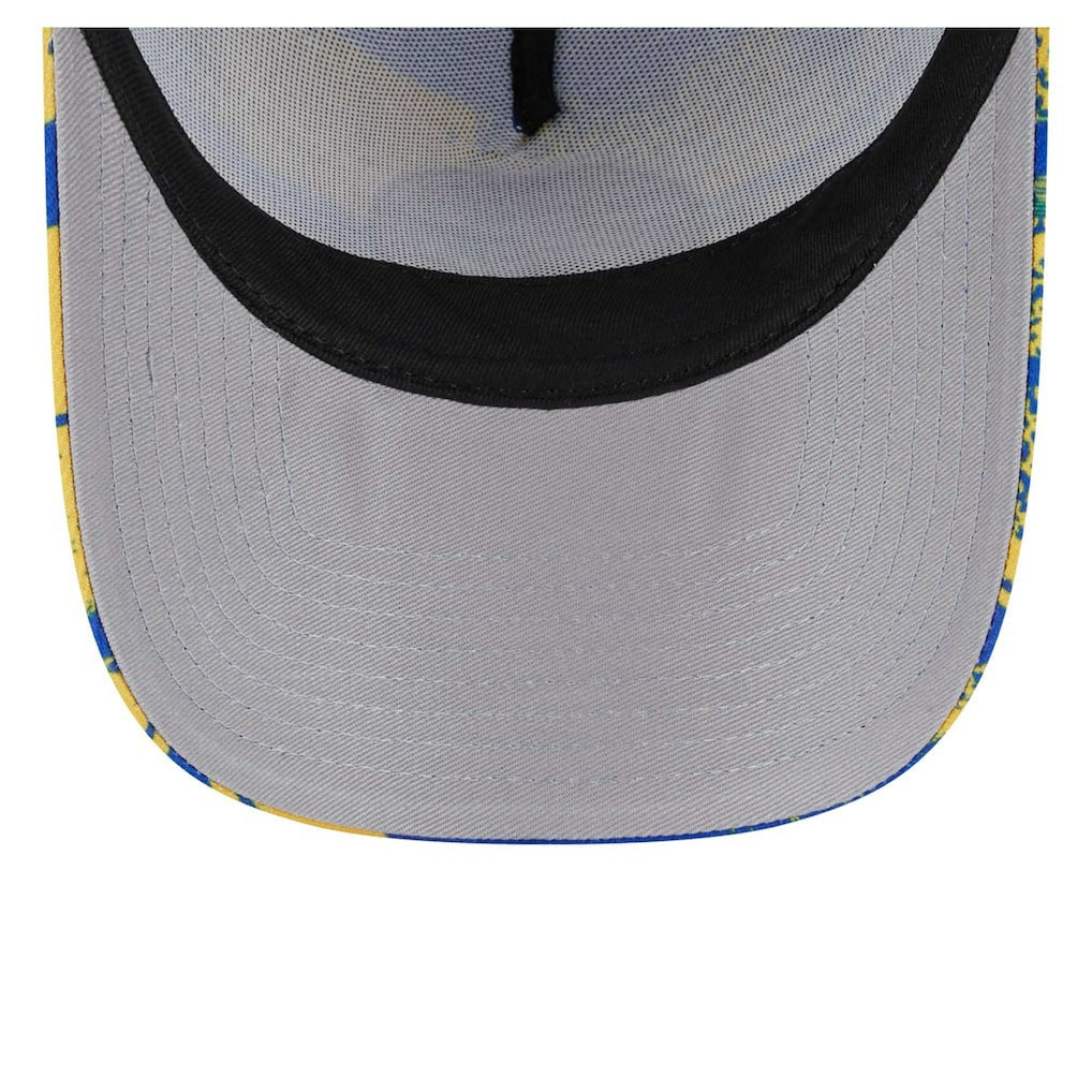 Golden State Warriors Tip Off A-Frame Trucker 9FORTY Adjustable Hat Royal/Gold - New Era