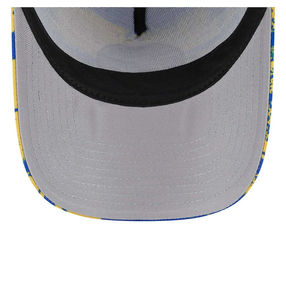 Golden State Warriors Tip Off A-Frame Trucker 9FORTY Adjustable Hat Royal/Gold - New Era