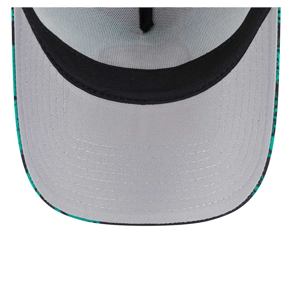 Boston Celtics Tip Off A-Frame Trucker 9FORTY Adjustable Hat Black/Kelly Green - New Era