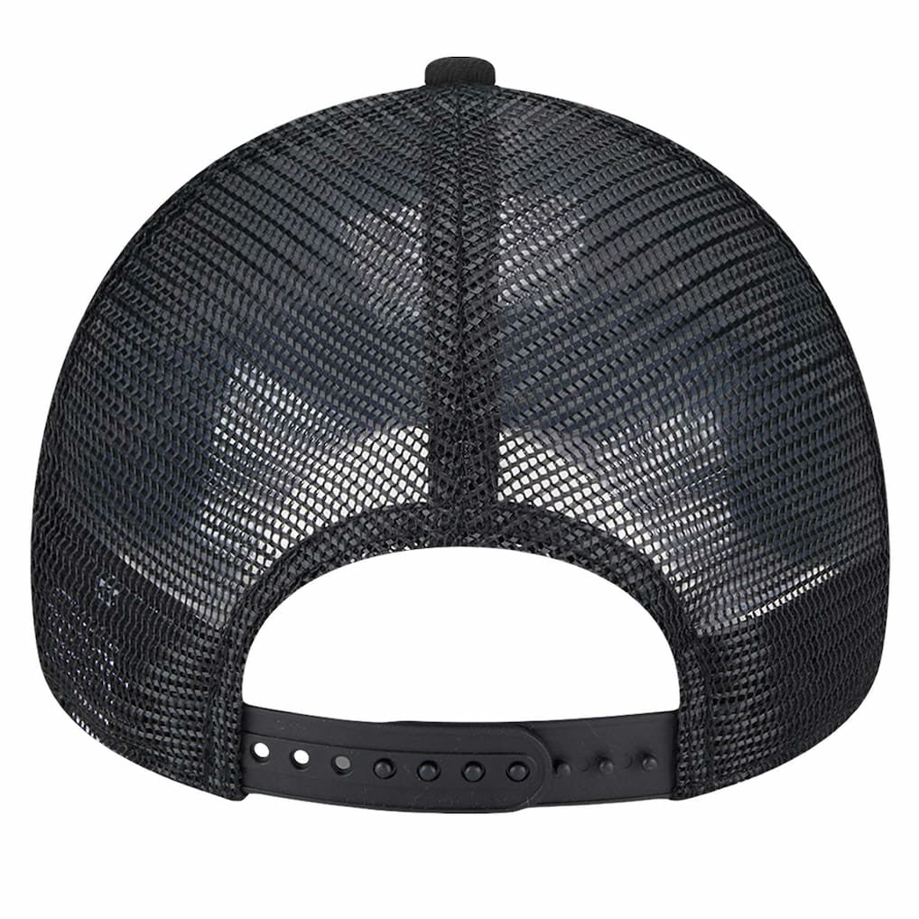 Brooklyn Nets Tip Off A-Frame Trucker 9FORTY Adjustable Hat Black/Charcoal - New Era