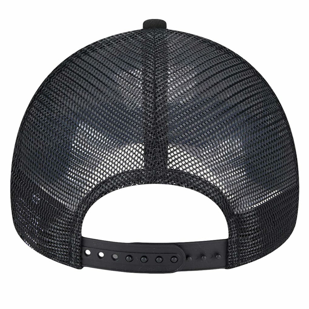 Brooklyn Nets Tip Off A-Frame Trucker 9FORTY Adjustable Hat Black/Charcoal - New Era